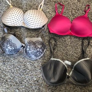 3 Victoria’s Secret Bras 1 Chantelle Bra
All 34DD